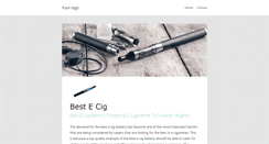 Desktop Screenshot of ecigarettes.keepsblogging.com